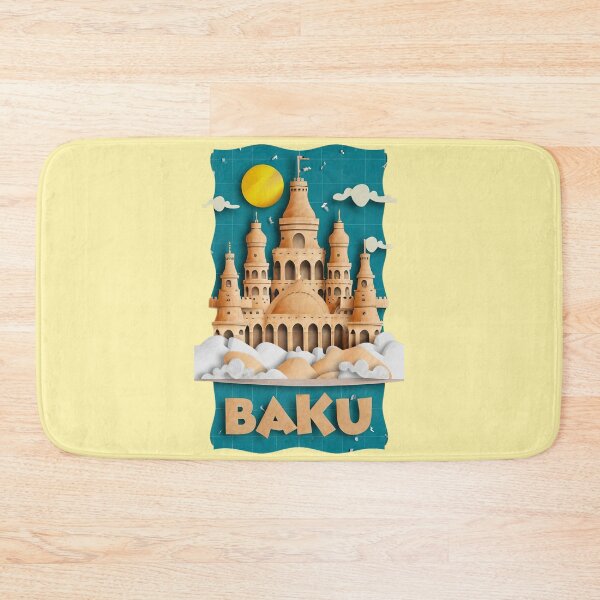 Item preview, Baku, Azerbaijan, Cities of the World, Vintage style Poster designed and sold by emaga.