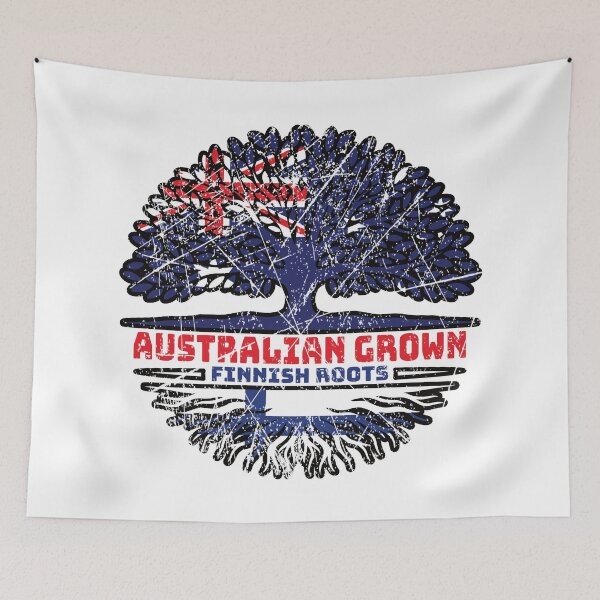 Item preview, Finland Finnish Australian Australia Tree Roots Flag designed and sold by FlagX.