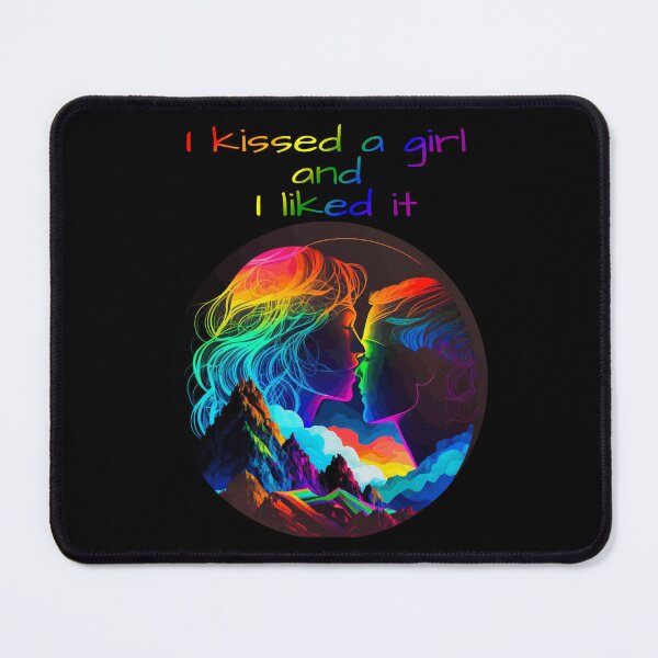 Item preview, I Kissed A Girl and I Liked It Rainbow Pride Flag Colors, Lesbian / Sapphic Pride Design designed and sold by Travelslightly.