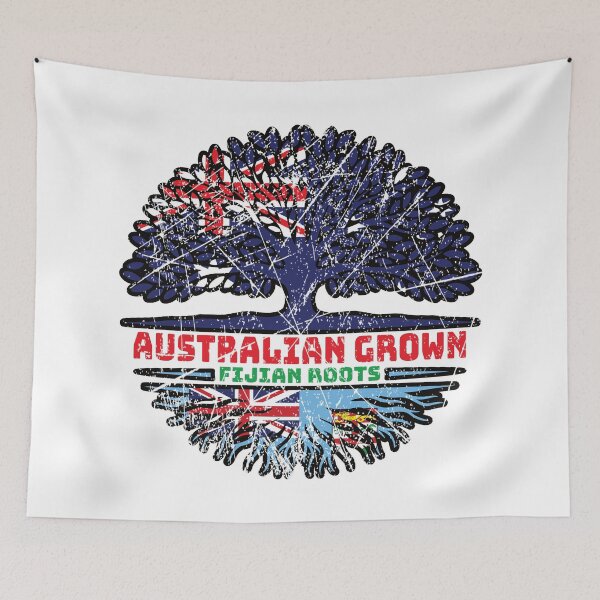 Item preview, Fiji Fijian Australian Australia Tree Roots Flag designed and sold by FlagX.