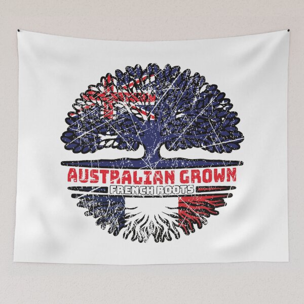 Item preview, France French Australian Australia Tree Roots Flag designed and sold by FlagX.