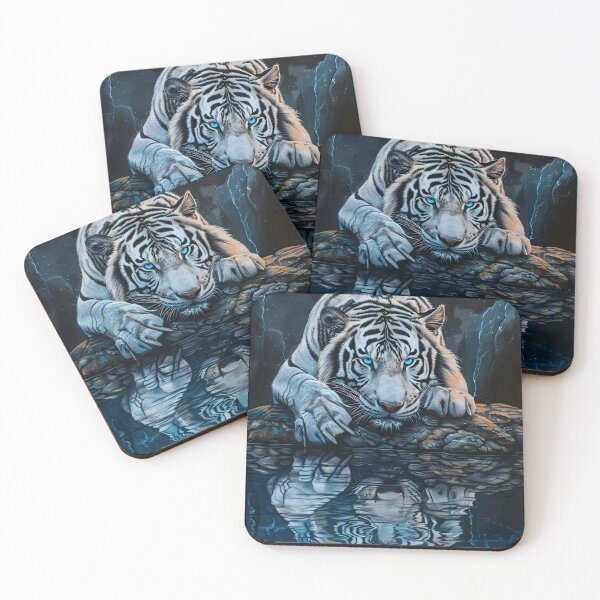 Item preview, Moonlit Majesty | White Tiger designed and sold by FairX.