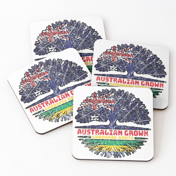 Item preview, Gabon Gabonese Australian Australia Tree Roots Flag designed and sold by FlagX.