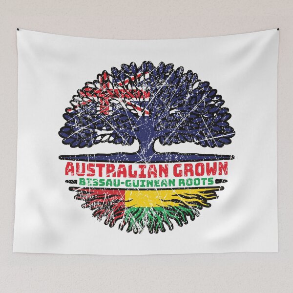 Item preview, Guinea-Bissau Bissau-Guinean Australian Australia Tree Roots Flag designed and sold by FlagX.