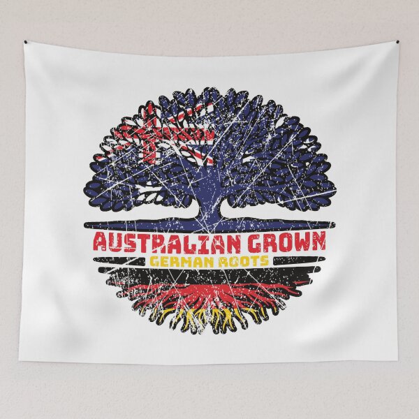Item preview, German Germany Australian Australia Tree Roots Flag designed and sold by FlagX.