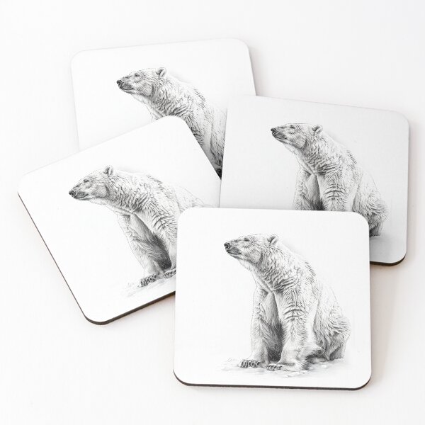 Item preview, Polar bear pencil drawing designed and sold by Pencil-Art.