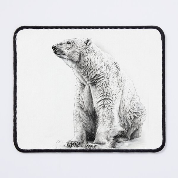Item preview, Polar bear pencil drawing designed and sold by Pencil-Art.