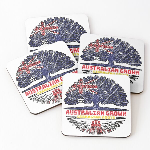 Item preview, Gibraltar Gibraltarian Australian Australia Tree Roots Flag designed and sold by FlagX.