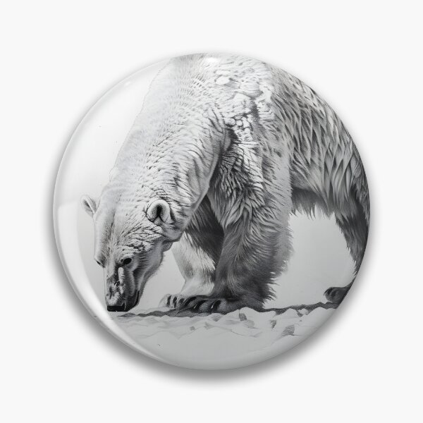 Item preview, Polar bear pencil drawing designed and sold by Pencil-Art.