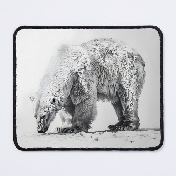 Item preview, Polar bear pencil drawing designed and sold by Pencil-Art.