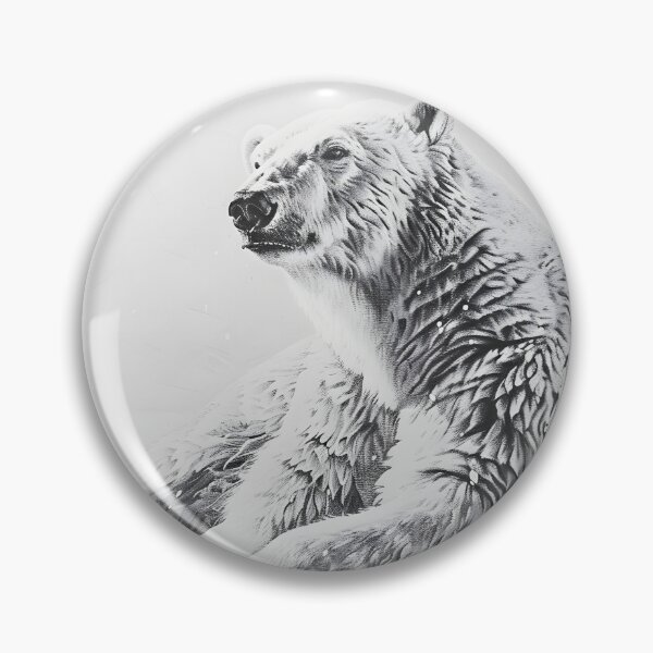 Item preview, Polar bear pencil drawing designed and sold by Pencil-Art.