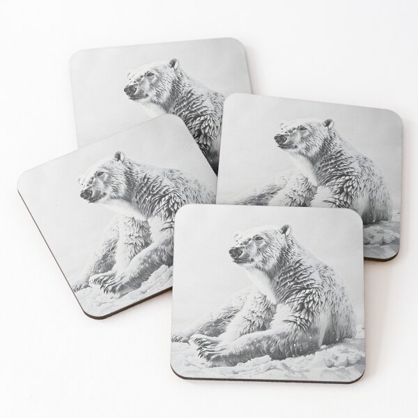 Item preview, Polar bear pencil drawing designed and sold by Pencil-Art.