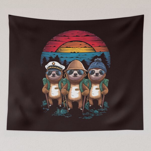 Item preview, sloth hiking team , funny sloth, designed and sold by venavar.