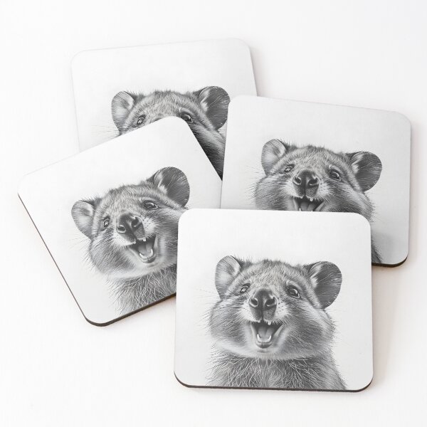 Item preview, Quokkas pencil drawing designed and sold by Pencil-Art.