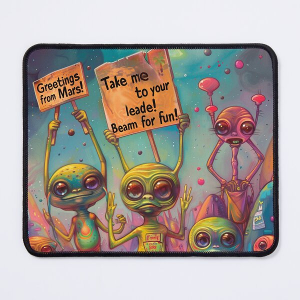Item preview, Cute Aliens Art designed and sold by Obsidian Ink by Wilshire.