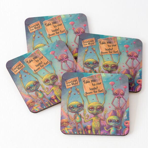 Item preview,  Cute Aliens Art  designed and sold by Obsidian Ink by Wilshire.