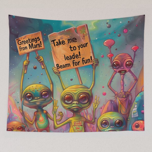 Item preview,  Cute Aliens Art  designed and sold by Obsidian Ink by Wilshire.