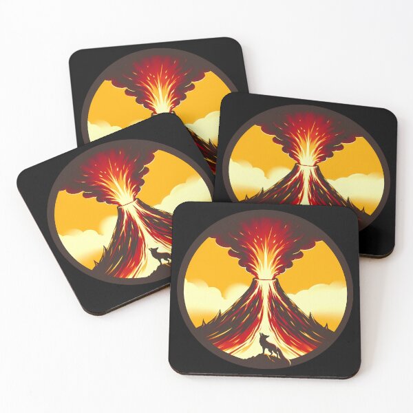 Item preview, Fire Fox and Volcano, Ai Generated Art  designed and sold by ACC .