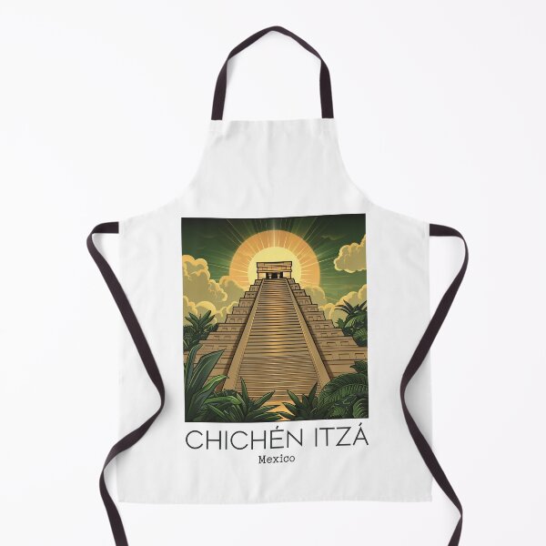 Artikelvorschau, Eine Vintage-Reisekunst von Chichén Itzá - Mexiko entworfen und verkauft von GoodOldVintage.