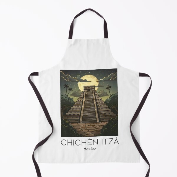 Artikelvorschau, Eine Vintage-Reisekunst von Chichén Itzá - Mexiko entworfen und verkauft von GoodOldVintage.