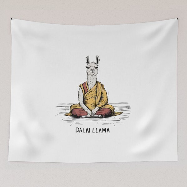 Item preview, Dalai LLama, FunnyFits, FunnyFits70, LLama, lama, funny, humor, animal, buddhist,  Enlightenment, spiritual, buddha,  designed and sold by FunnyFits70.