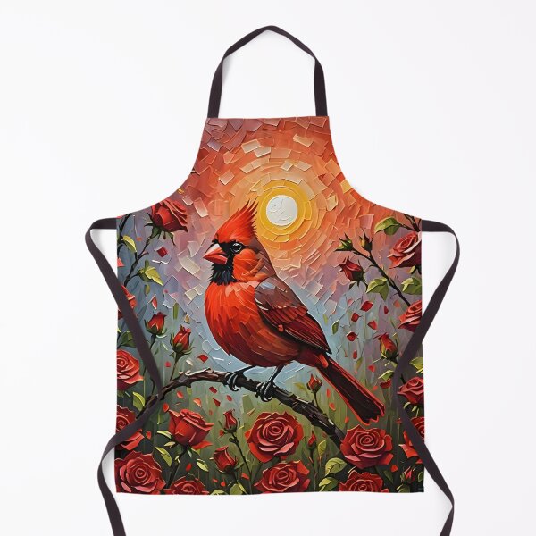 Item preview, Impasto Red Cardinal designed and sold by DiscoGypsyFish.