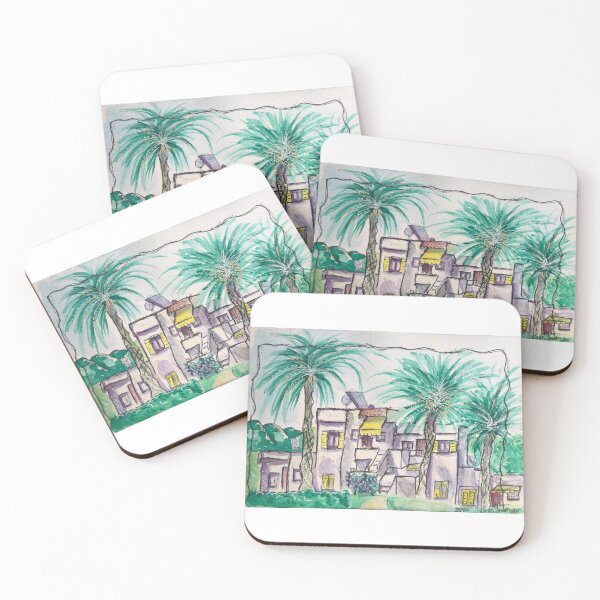 Item preview, Ibiza House Palms Urban Art designed and sold by Sarahstangermann.