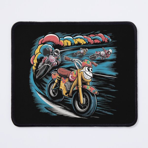Item preview, A race of fast and colorful motorbikes on the track designed and sold by desinganddecor.