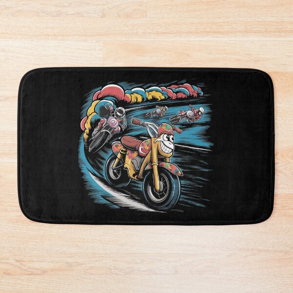Item preview, A race of fast and colorful motorbikes on the track designed and sold by desinganddecor.