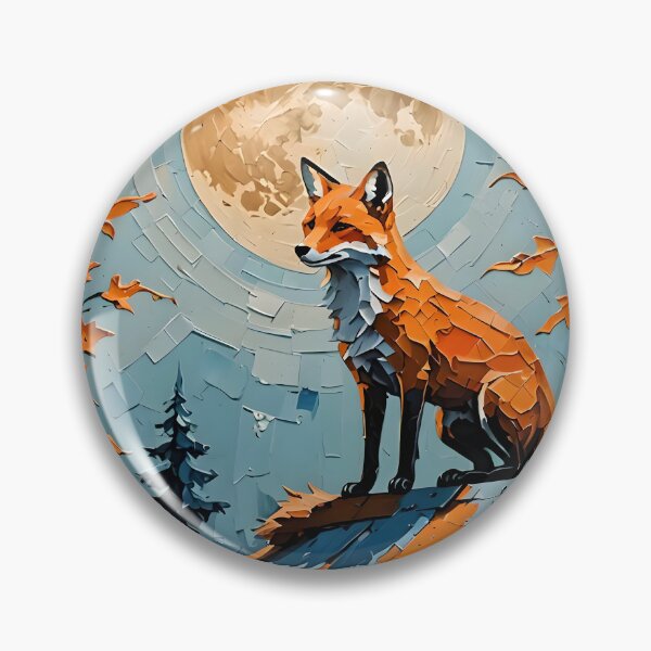 Item preview, Impasto Urban Fox designed and sold by DiscoGypsyFish.