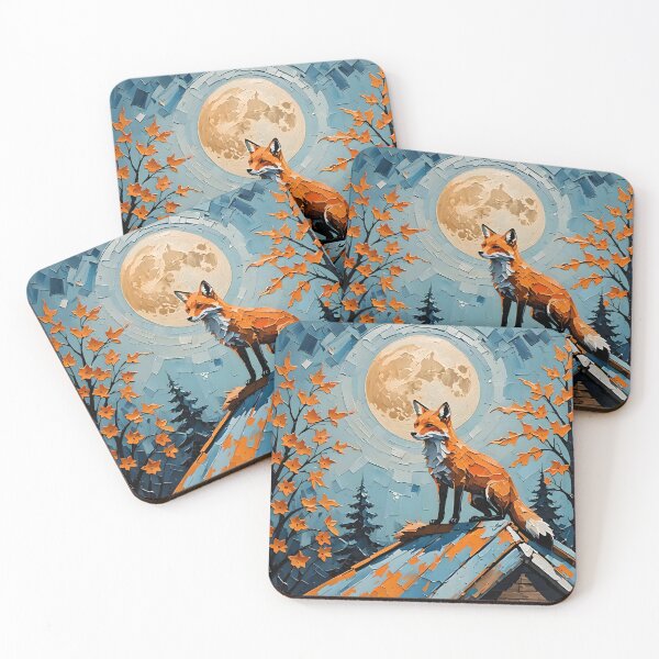 Item preview, Impasto Urban Fox designed and sold by DiscoGypsyFish.