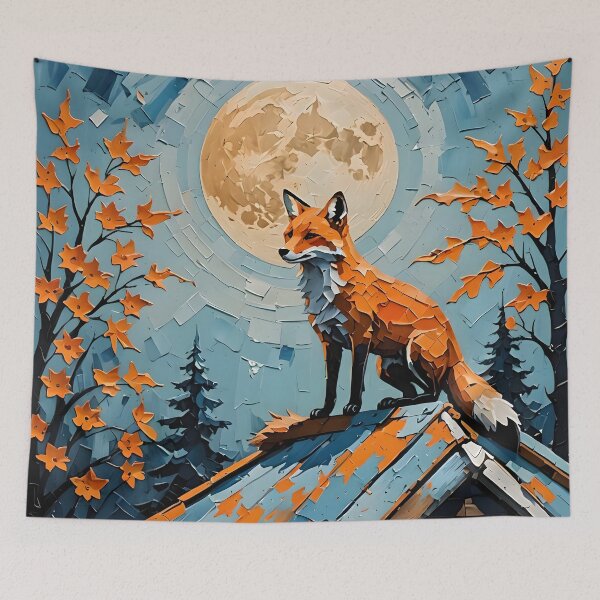 Item preview, Impasto Urban Fox designed and sold by DiscoGypsyFish.