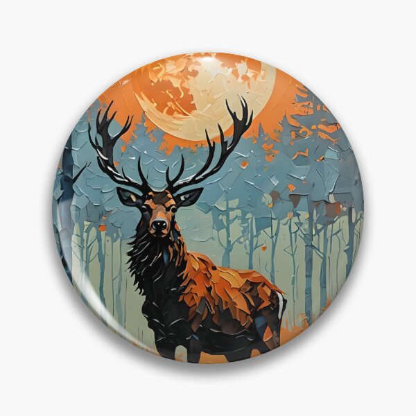 Item preview, Impasto Stag designed and sold by DiscoGypsyFish.