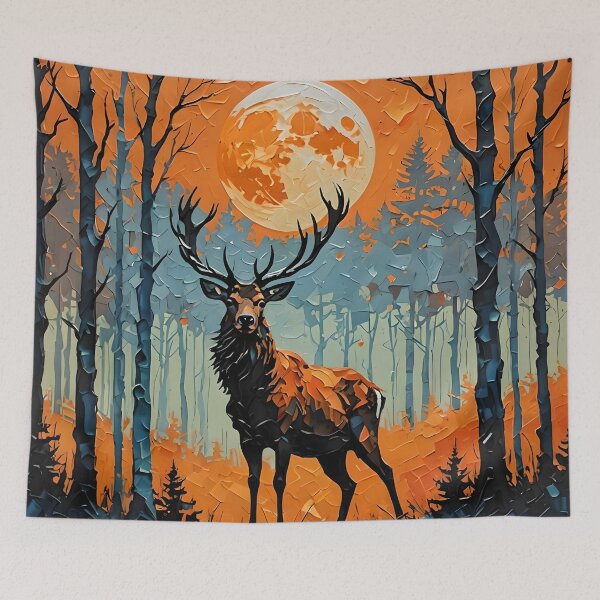 Item preview, Impasto Stag designed and sold by DiscoGypsyFish.