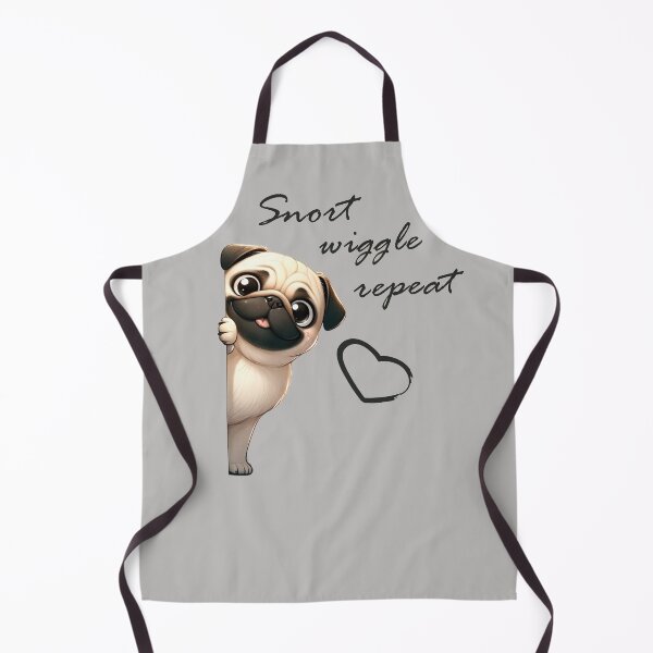 Item preview, Snort wiggle repeat - Pug designed and sold by ART-HOME-PAWS.