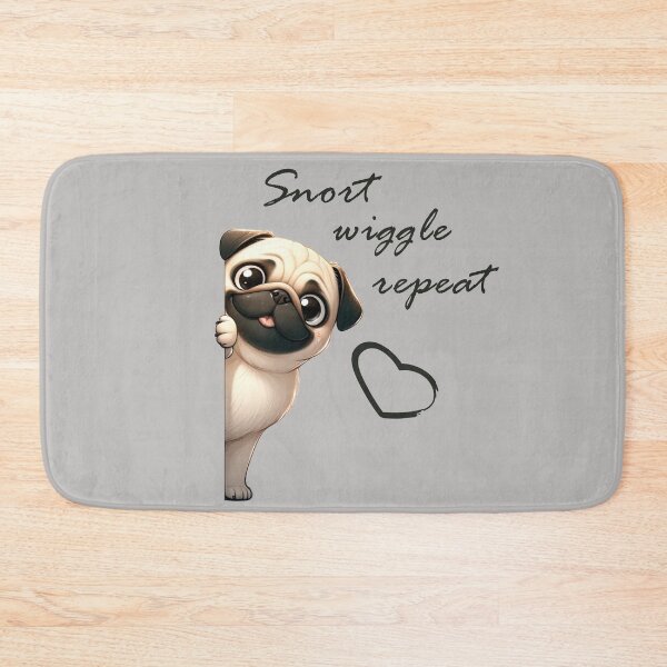 Item preview, Snort wiggle repeat - Pug designed and sold by ART-HOME-PAWS.