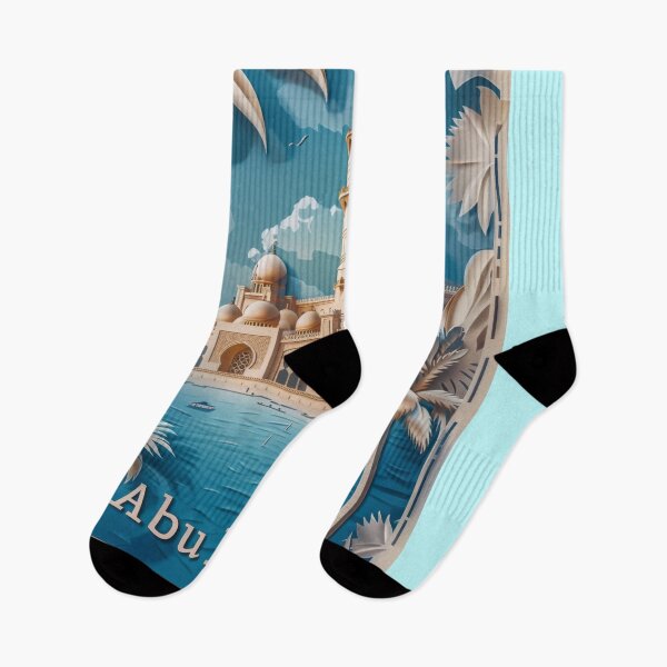 Item preview, Abu Dhabi Skyline - Vintage UAE Travel Art designed and sold by Emaga Digital Studio.