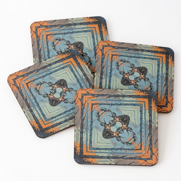 Item preview, Impasto Kaleidoscope Stag designed and sold by DiscoGypsyFish.