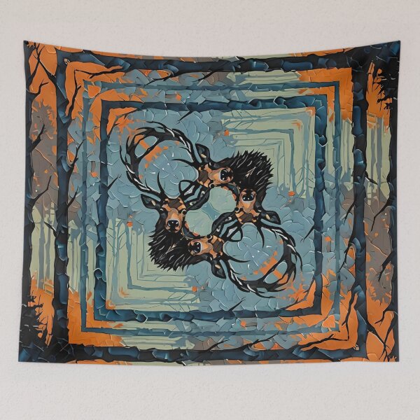 Item preview, Impasto Kaleidoscope Stag designed and sold by DiscoGypsyFish.