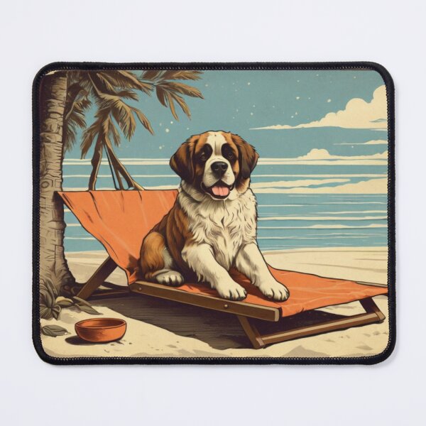Item preview, Vintage Beach St Bernard designed and sold by NeatThingLover.