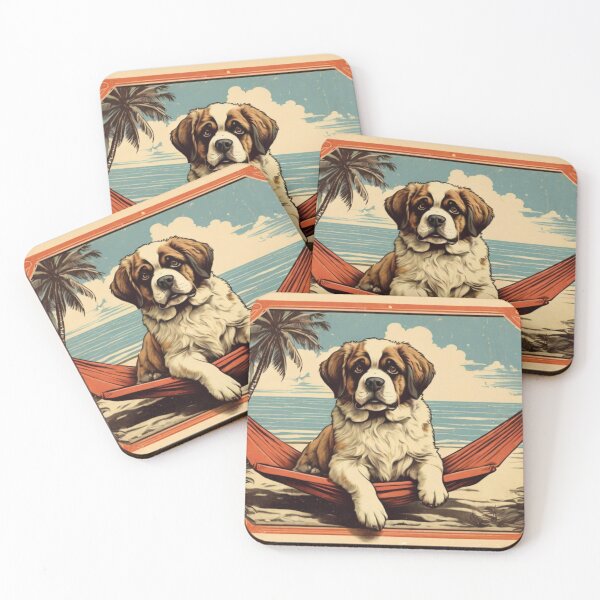 Item preview, Tropical Beach St Bernard designed and sold by NeatThingLover.