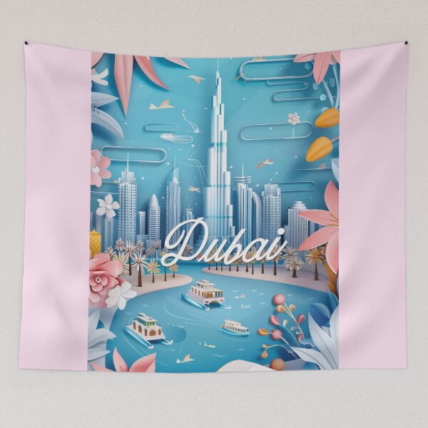 Item preview, Burj Khalifa, Dubai, UAE, Cities of the World, Vintage style Poster designed and sold by emaga.