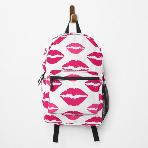 Item preview, Pink colored seamless lips pattern background designed and sold by SpinklyCreations.