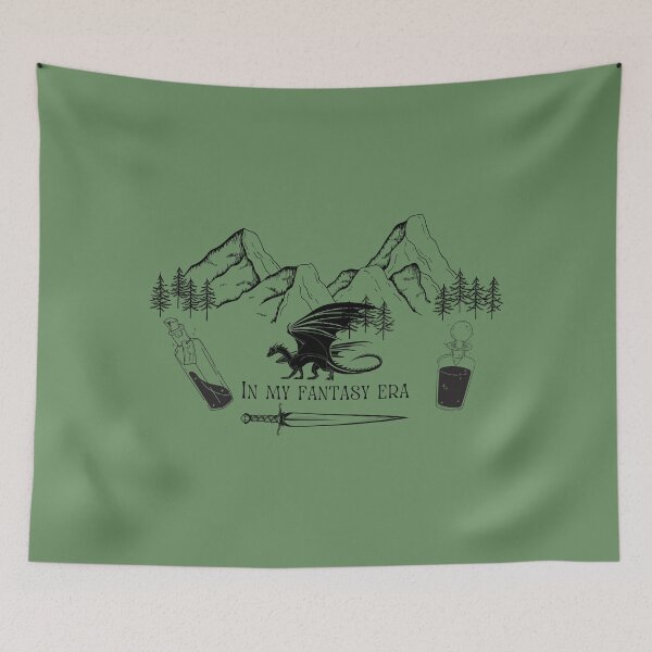 Item preview, In My Fantasy Era, book girly, fantasy book lovers designed and sold by Blondiella.