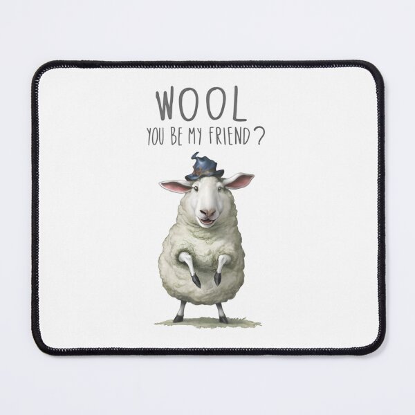 Item preview, Wool you be my friend, funnyfits70, funnyfits, sheep, woolly, funny, humor, friendship, cuddly, BFF, grazing, farmyard, livestock designed and sold by FunnyFits70.