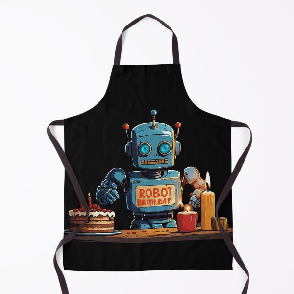 Item preview, Humanoid Robot Birthday Art  designed and sold by Obsidian Ink by Wilshire.