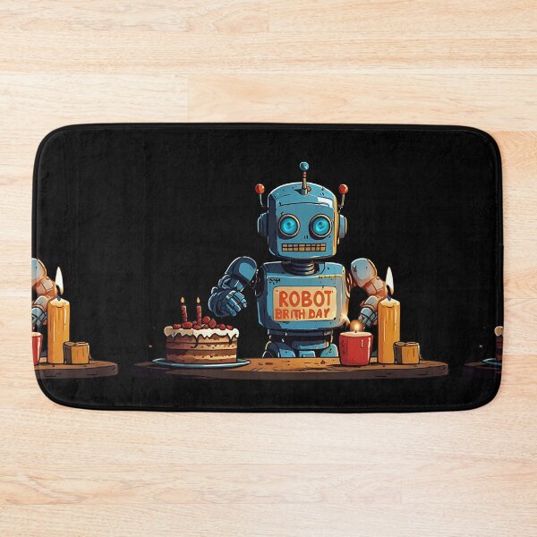 Item preview, Humanoid Robot Birthday Art  designed and sold by Obsidian Ink by Wilshire.