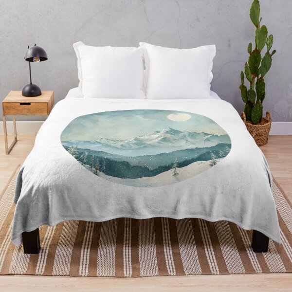 Item preview, Winter Mountain Landscape Art designed and sold by amortka.