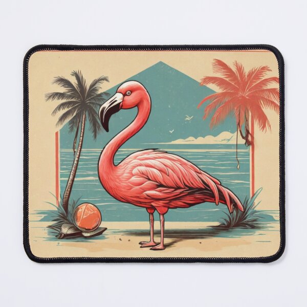 Item preview, Vintage Beach Flamingo designed and sold by NeatThingLover.