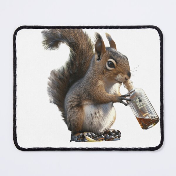 Item preview, Squirrel drinks whiskey - Белка пьет виски - wiewiórka pije whisky designed and sold by SLAVIC WORLD.